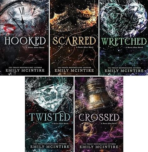 Never After Series, Vol. 1-5 Books. Hooked, Scarred, Wretched, Twisted, Crossed.: Emily McIntire, 9781737508373, 9798985138023, 9798985138061, 9781728275857, 9781728275840: 9781637991381: Amazon.com: Books Books Like Twisted Series, The Never After Series, Emily Mcintire Books, Never After Series Emily Mcintire, After Series Books, Twisted Emily Mcintire, Scarred Emily Mcintire Fanart, Scarred Book, Hooked Emily Mcintire