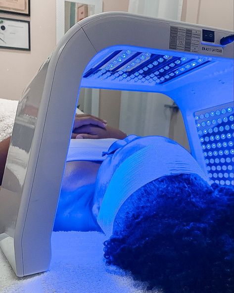 Blue Skincare Aesthetic, Esthetician Suite, Luxury Pictures, Led Light Therapy Skin, Led Light Facial, 2024 List, Facial Routine, Facial Routine Skincare, Laser Facial