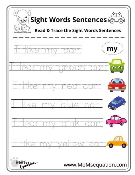 What are sight words? How to use sight words to form a sentence? Kids can learn and trace the sight word sentences easily with the sight words worksheets pdf. Sight Words Sentences Worksheets, Tracing Sight Words Free, Writing Sight Words Kindergarten, Preschool Writing Sentences, Sight Words Writing Worksheets, Cvc Words Tracing Worksheets, Writing Sentences Worksheets Kindergarten, Trace And Write Sentences, Trace Words Worksheets