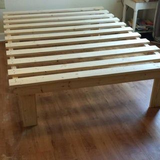 Platform Bed Diy, Diy Twin Bed Frame, Diy Platform Bed Frame, Diy For The Home, Build A Platform Bed, Cheap Bed Frame, Diy Twin Bed, Diy Bed Frame Easy, Platform Bed Plans