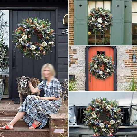 Double door wreath ideas