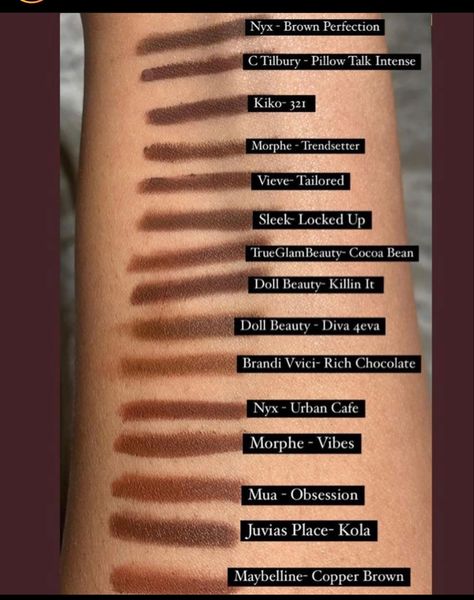 Lip liners for brown skin women Nyx Lip Liner Swatches, Best Lip Liners, Best Drugstore Makeup, Makeup For Black Skin, Lip Liners, Lip Makeup Tutorial, Brown Skin Makeup, Gloss À Lèvres, Makeup Needs