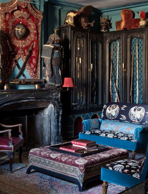 Japanese Maximalism, Modern Victorian Interior Design, Victorian Interior Design, Folk Victorian, Victorian Interior, Victorian Interiors, Neo Victorian, Modern Victorian, Gothic Design