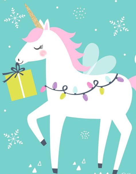 Unicorn | Dani Bella Christmas Unicorn Painting, Christmas Unicorn Illustration, Unicorn Artwork, Unicorn Birthday Outfit, Unicorn Graphic, Unicorn Pictures, Unicorns Clipart, Unicorn Party Decorations, Unicorn Illustration