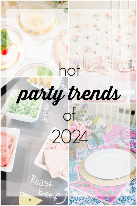 Trending Party Ideas, 2024 Birthday Party Themes, Gen Z Themed Party, 2024 Party Ideas, Birthday Party Trends 2024, Birthday Party Business Ideas, Birthday Trends 2024, Trending Birthday Themes 2024, 2024 Event Decor Trends