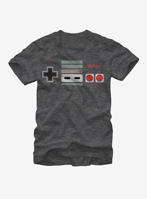 Nintendo NES Controller Buttons T-Shirt Nintendo Shirt, Gamer Fashion, Nes Controller, Nintendo Controller, Nintendo Classic, Nintendo Nes, Gaming Shirt, Locker Room, Mens Graphic Tee