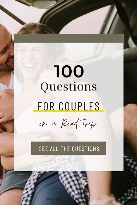 Road Trip Date Ideas, 20 Questions For Couples Fun, Road Trip Conversation Couples, Questions For Road Trip, Road Trip Couples Games, Road Trip With Husband, Couple Road Trip Games, Road Trip For Couples, Romantic Road Trip Couple