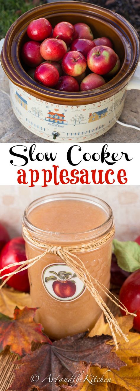 Bake Apples, Slow Cooker Applesauce, Apple Recipes Healthy, Baked Apple Recipes, Apple Recipes Easy, Apple Sauce Recipes, Homemade Applesauce, Apple Dessert Recipes, Apple Sauce