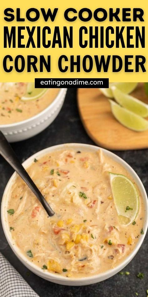 Aztec Chicken Chowder, Fall Food Recipes Soup, Chicken Corn Cream Cheese Crockpot, Soups And Chowders Comfort Foods, Creamy Chicken Corn Chowder Crock Pot, Taco Soup With Rice Crock Pot, Creamy Mexican Corn Chowder, Keto Chicken Corn Chowder, Mexican Corn White Chicken Chili