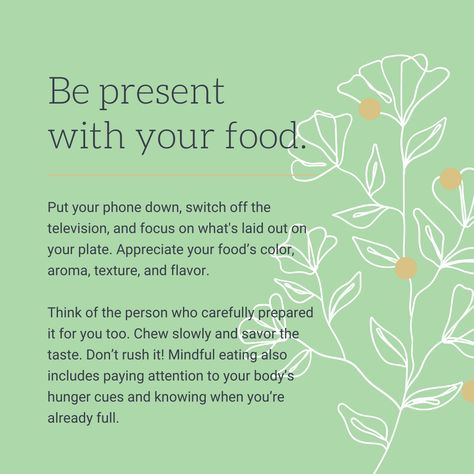 Mindful Eat Quote, Mindful Eating Quotes, Overeaters Anonymous, Diet Mindset, Eating Quotes, Wellness Selfcare, Positivity Quotes, Quote Happy, Intuitive Eating