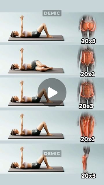 Belly Exercises For Women, Exercise Video, Lower Belly Workout, Workout Exercises, Daily Workouts, Chest Workouts, Weight Workout Plan, Fat Burning Workout, Belly Workout