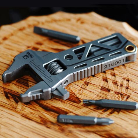 EDC Titanium Alloy Mini Adjustable Spanner Wrench Handle Rrepair Tools | eBay Hand Powered Tools, Edc Tools Gadgets, Adjustable Spanner, Mini Tools, Multitool Edc, Universal Wrench, Edc Carry, Edc Keychain, Edc Gadgets