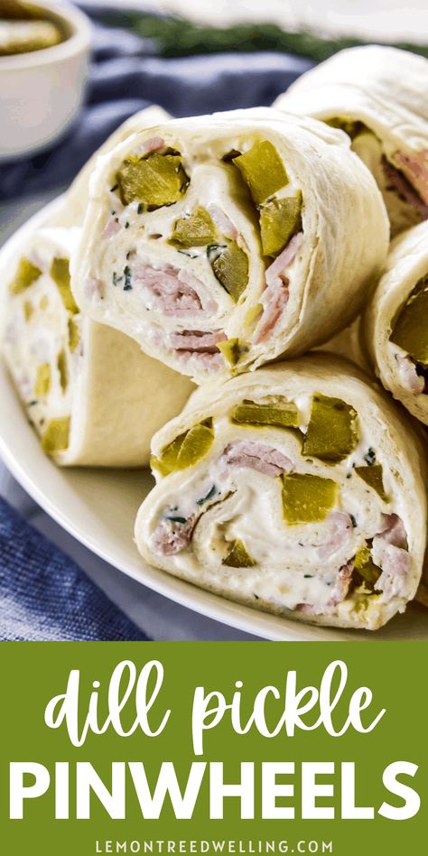 Dill Pickle Pinwheels, Pickle Pinwheels, Tortilla Pinwheels, Gourmet Appetizers, Pinwheel Appetizers, Tortilla Rolls, Pinwheel Recipes, Appetizers Easy Finger Food, Best Appetizer Recipes