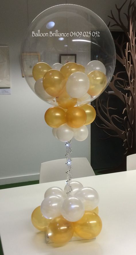 "Great Gatsby" #tablecentrepiece #greatgatsbytheme #arboretum #maristcollege… Ballon Decorations Clear, Balloons Centerpieces, Clear Balloon, Balloon Arch Decorations, 75th Birthday Parties, Beautiful Balloons, Harvest Celebration, Gatsby Themed Party, Clear Balloons