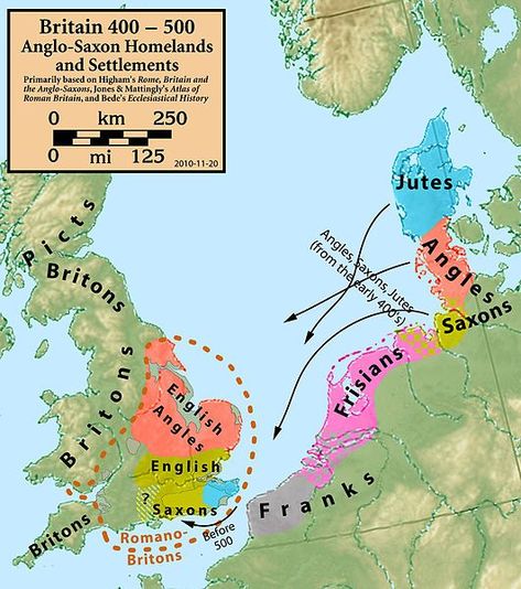 Saxon History, Anglo Saxon History, Map Of Britain, Roman Britain, Germanic Tribes, History Of England, Uk History, Ayat Alkitab, Ancient Maps