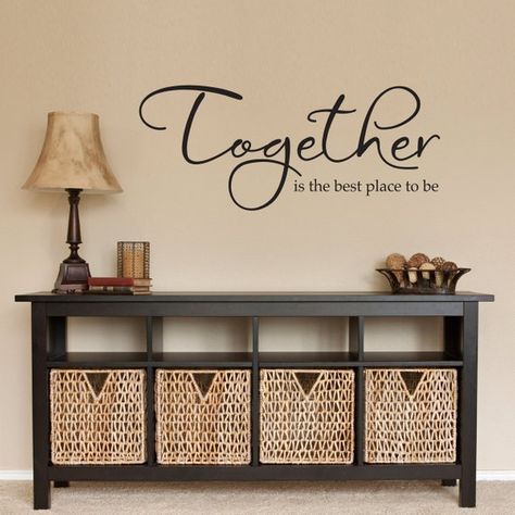 Together Wall Decal - Together is the best place to be - Together Quote Wall Decor - Living Room Wal Living Room Quotes, Wall Decals Living Room, Sticker Product, Quote Decals, Wall Decor Quotes, Wall Stickers Living Room, Motivational Wall, Family Wall, Wall Quotes Decals