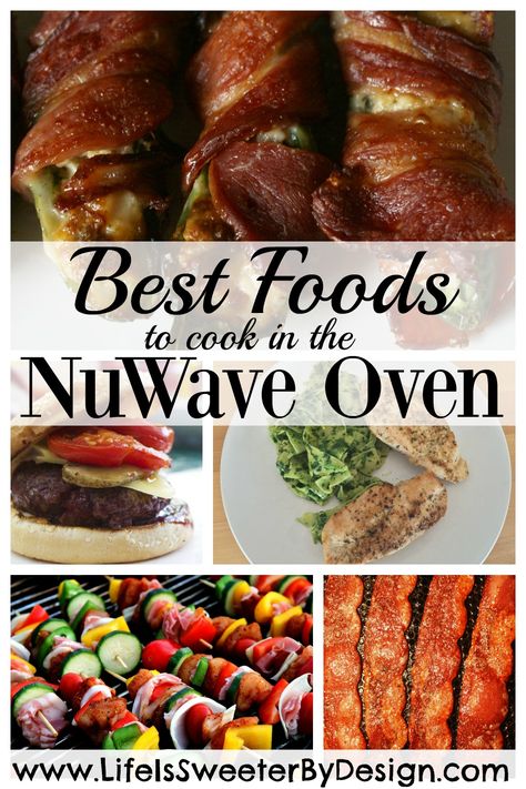 What should you cook in your NuWave Oven? Here are my favorite foods to make in my NuWave Oven! New Wave Oven Recipes, Nuwave Recipes, Halogen Oven Recipes, Foods To Cook, Convection Oven Cooking, Nuwave Oven Recipes, Convection Oven Recipes, Halogen Oven, Foods To Make