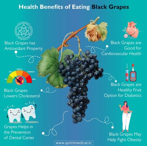 Health Benefits of Eating Black Grapes Grape Health Benefits, Grapes Benefits, Fruit Benefits, Black Grapes, Wellness Recipes, Healthy Benefits, Green Grapes, Cardiovascular Health, Natural Sugar