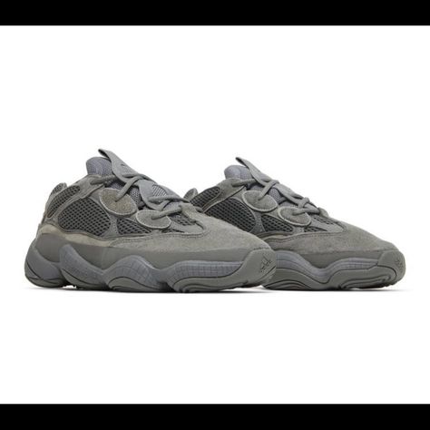 Yeezy 500 Granite, Archive Sneakers, Yeezy Men, Adidas Runners, Reflective Shoes, Mens Yeezy, Yeezy 500, Adidas Boost, Yeezy Shoes