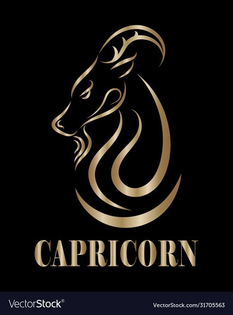 Zodiac Line Art, Capricorn Logo, Capricorn Images, Capricorn Signs, Capricorn Design, Capricorn Symbol, Sea Goat, Capricorn Art, Aluminum Foil Art