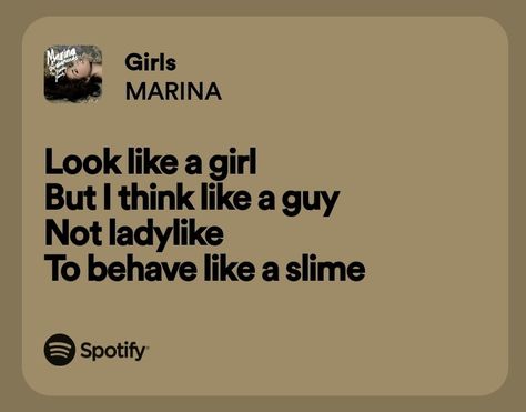 Marina Song Lyrics, Marina Lyrics Aesthetic, Marina And The Diamonds Lyrics, Marina Lyrics, Diamonds Lyrics, Relatable Lyrics, Maladaptive Daydreaming, Meaningful Lyrics, Unspoken Words