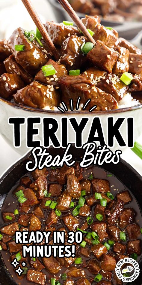 Terriyaki Steak, Teriyaki Steak Bites, Steak Teriyaki, Deer Steak, Asian Steak, Asian Steak Bites, Sugar Snap Pea, Teriyaki Noodles, Teriyaki Steak