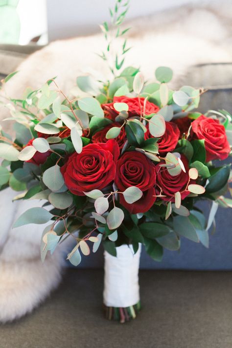 Gorgeous bridal bouquet with red roses and eucalyptus. Contact Marion at Bayview Florist Wedding Studio in Sayville, NY. Maz851@aol.com Bridal Bouquet With Red Roses, Red Rose Bouquet For Prom, Red And Eucalyptus Wedding, Red Flower Prom Bouquet, Red Roses Eucalyptus Bouquet, Eucalyptus And Red Roses, Wedding Bouquets With Red Roses, Red Rose And Greenery Bouquet, Red Rose And Eucalyptus Bouquet