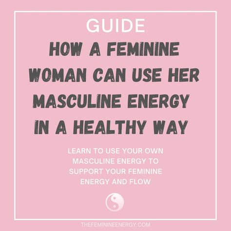 It is important for a feminine woman in her journey of embodying her feminine energy, to also embody her own masculine energy in a healthy way. To maintain a balance between your yin and yang, first, get in touch with your feminine essence, and then you can utilize the opposite masculine energy as a tool to support it. There is a way for you to embody and embrace your own masculine energy in a healthy way, and that’s what we are going to tell you in this guide. Masculine Energy In Women, Youtube Topics, Feminine Essence, Yin Energy, Yang Energy, Energy Quotes, Masculine Feminine, Masculine Energy, Feminine Women