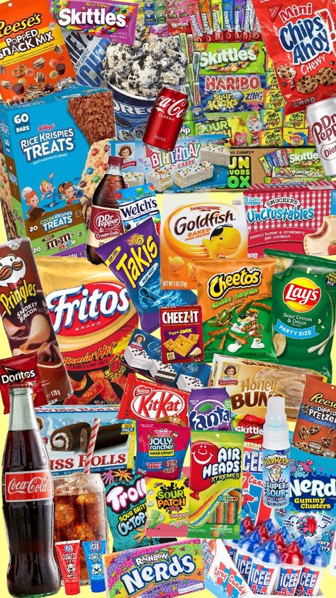 #snacks#junkfood American Snacks Aesthetic, Junk Food Snacks Aesthetic, Snack Haul, Snacks Aesthetic, 90s Snacks, Autumn Core, American Snacks, Junk Food Snacks, American Street