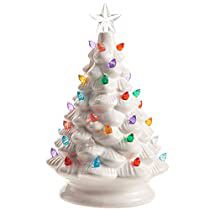 Check this out! Walmart Christmas Tree, Vintage White Christmas, Walmart Christmas, Vintage Ceramic Christmas Tree, Raz Imports, Retro Christmas Tree, Ceramic Light, Ceramic Christmas Trees, White Christmas Tree