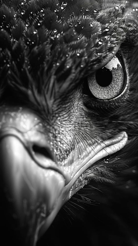 Wallpaper Eagle, Face Black And White, Adler Tattoo, Eagle Face, Eagle Images, Eagle Painting, Eagle Wallpaper, Eagle Pictures, Art Photography Portrait