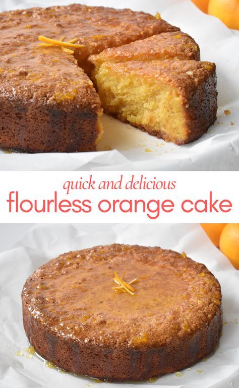 Flourless Orange Cake, Flourless Cake Recipes, Glutenfri Baking, Orange And Almond Cake, Gluten Free Cake Recipe, Flourless Cake, Bolo Fit, Orange Cake Recipe, Slow Cooker Desserts