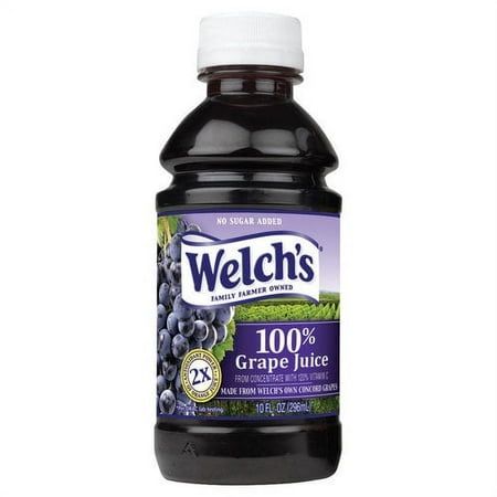 100 percent grape juice delivers the bold, delicious taste of Concord grapes in every glass. High in antioxidant vitamin C, the delicious juice also helps support a healthy heart. Every 8 oz. glass of this juice contains two servings (1 cup) of fruit with no added sugar, color or flavor. Juice is made with Welch's own North American-grown Concord grapes.Welch's 100 Percent Grape Juice, 24 / Carton (Quantity) Size: 10 fl oz.  Color: Multicolor. Welch Grape Juice, Grape Cocktails, Cup Of Fruit, Purple Cake Pops, Black Cherry Juice, Concord Grapes, 3 Day Juice Cleanse, Cranberry Juice Cocktail, Food Inc