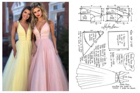 Free Wedding Dress Patterns, Wedding Dress Sewing Patterns, Clothing Pattern Design, Wedding Dress Patterns, Gown Pattern, Couture Sewing Techniques, Diy Skirt, Garment Pattern, Top Sewing Pattern