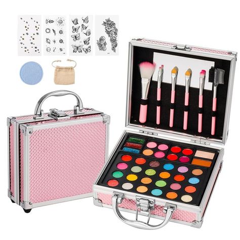 Stickers Makeup, Lip Gloss Palette, Teen Makeup, Cosmetic Kit, Makeup Remover Wipes, Color Eyeshadow, Makeup For Teens, Full Face Makeup, Body Glitter