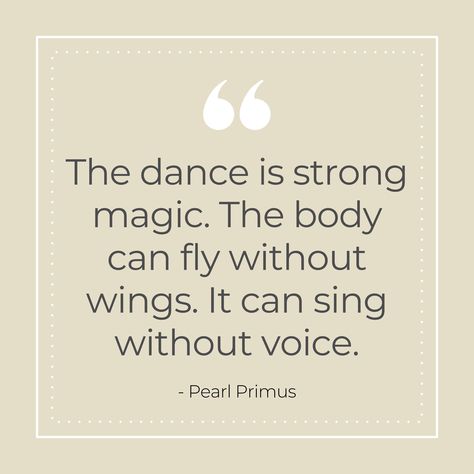 "The dance is strong magic. The body can fly without wings. It can sing without voice." – Pearl Primus #FreeMovementSolutions #dancer #dancelife #dancing⁠ #instadance #dancersofinstagram #lovetodance #FreeMovementCares #SgDance #morethandancers #morethanjustgreatdancing #dancemotivation #balletforever #welovedance #dancers #ballet #dance4life #danceislife #motivation #success #lifestyle #goals #mindset #quotes #inspire Performance Quote, Quotes Dance, Dancer Quotes, Fox Fire, Ballet Quotes, Connection Quotes, Dance Motivation, Success Lifestyle, Dance Memes