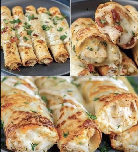 Chicken Bacon Ranch Roll Ups Gourmet Chicken, Chicken Roll Ups, Grandma Cooking, Chicken Rolls, Baked Ham, Chicken Bacon Ranch, Bacon Ranch, Keto Chicken, Roll Ups