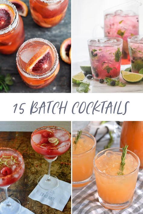 The perfect drinks for whenever! Here are some of our fave big batch libations and pitcher cocktails to help you find your own signature drink. Drinks For Large Parties, Signature Party Drinks Alcohol, Summer Signature Drinks, Picnic Cocktail Ideas, Easter Pitcher Cocktails, Easter Batch Cocktails, Big Cocktail Recipes, Signature Vodka Cocktails, Big Batch Valentine Cocktails