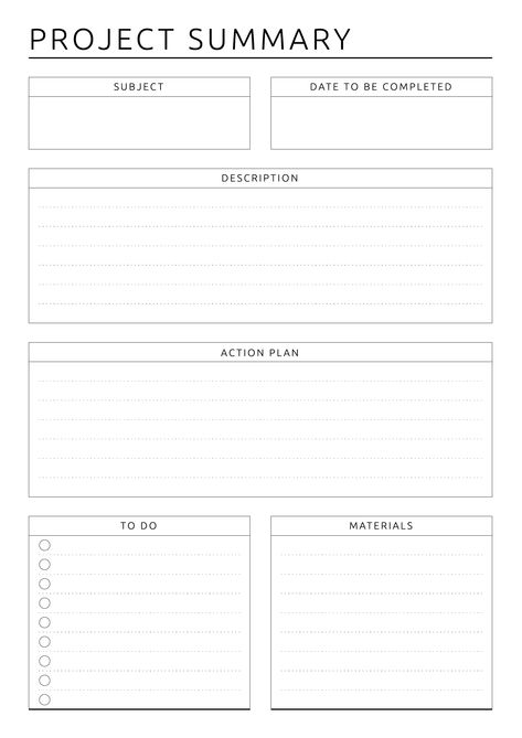 Two-page template for planning student projects. Keep control on all tasks, create to-do list and schedule, track time and progress. Sections available in this template: Subject Name, Date to be completed, Description, Action Plan, To Do List, Materials, Project task tracker, Start Date, End Date, Progress  #universitystudentplanner #collegeplanner #backtoschool #freeplanner #organization Project Template Planner, Subject To Do List Template, Name And Section Template, Project Action Plan Template, Material List Template, Daily Notes Template, Project Brief Template, Bujo Project Tracker, Project Management Planner