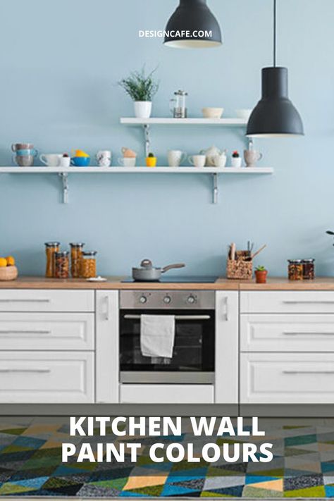 Kitchen wall painting colors Kichan Room Wall Colour, Blue Painted Kitchen Walls, Best Paint Colours For Kitchen Walls, Kitchen Paint Colour Ideas, Small Kitchen Wall Color Ideas, Kitchen Interior Painting, Small Kitchen Paint Colors Ideas Wall, Bright Kitchen Wall Colors, Kitchen Wall Colour Combination