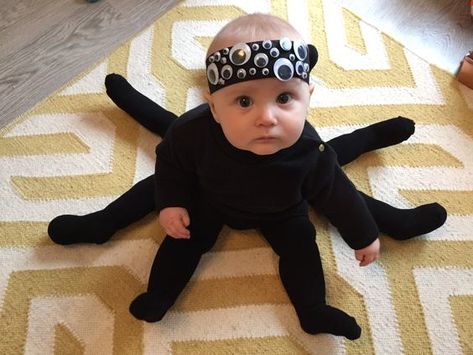 The Best Kids' Halloween Costumes for 2020 | thortful Spider Baby Costume, Spider Fancy Dress, Baby Spider Costume, Halloween Baby Costumes, Diy Spider Costume, Kids Halloween Costume Ideas, Shark Baby Costume, Diy Baby Costumes, Spider Baby