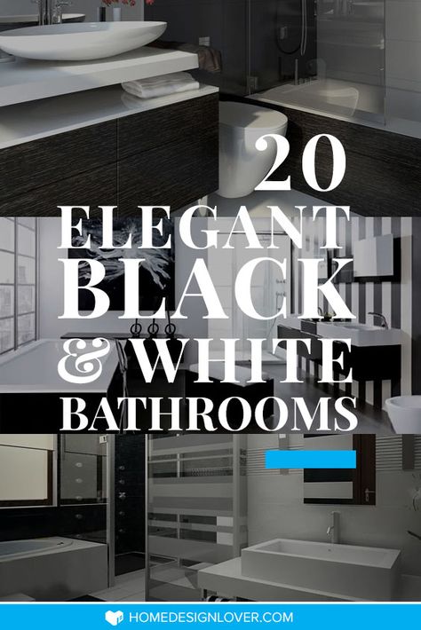 How To Style A Black And White Bathroom, Black Gray Bathroom Ideas, Black And White Spa Bathroom Ideas, Small Bathroom Decor Black And White, Black White And Wood Bathroom Ideas, Black White And Grey Bathrooms, Black White Grey Bathroom Decor Ideas, Black And White Bathroom Ideas Decor Master Bath, Black And White Bathroom Color Schemes