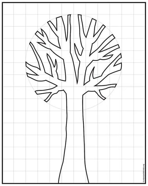 Drawing Ideas For 3rd Grade, Tree Art Tutorial, Grass Template, Happy Coloring Pages, Elements Of Art Color, Tree Video, Colorful Art Projects, Gratitude Tree, Tree Coloring