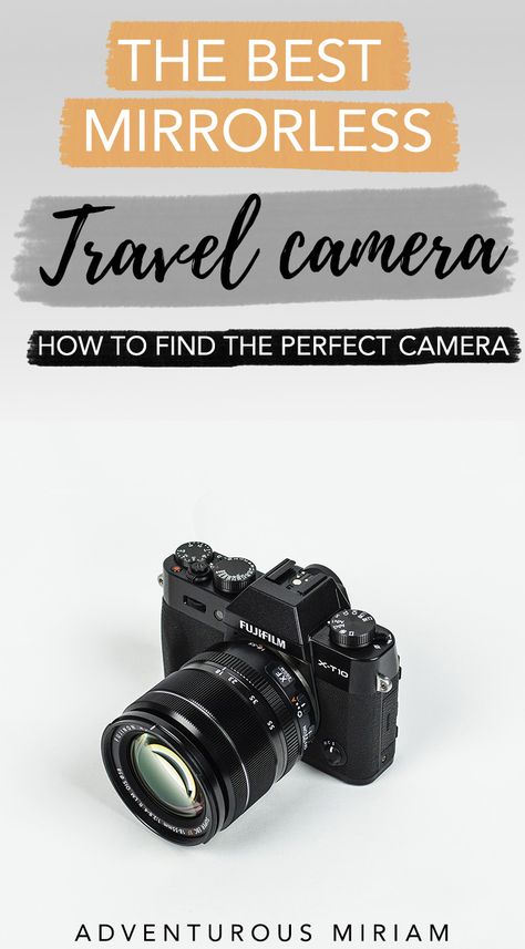 Travel Camera: Wondering how to choose the perfect travel camera? Here are my top recommendations for the best lightweight, budget and value-for-money mirrorless cameras that are perfect for travel #travelcamera #camera #mirrorless Best Mirrorless Camera, Camera Guide, Best Cameras For Travel, Best Camera For Photography, Photography Essentials, Travel Party Theme, Fujifilm Camera, Travel Camera, Travel Finds