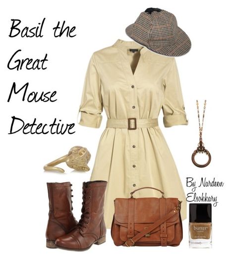 "Basil the great mouse detective-female outfit" by nardeenelsokkary ❤ liked on Polyvore Great Mouse Detective Costume, Detective Women Outfit, Hot Detective Outfit, Detective Clothing Woman, Detective Outfit Ideas, Detective Outfit Female, Female Detective Outfit, Detective Aesthetic Outfit, Sherlock Inspired Outfits