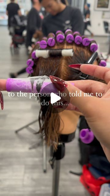 Olyvia Taylor | Cosmetology Student ⭐️ on Instagram: "one of the best tips I’ve received so far 🤍  Instead of wrapping with your wrists or keeping your thumbs tucked, simply place your finger or fingernail inside the perm rod to wrap straighter & faster!! 😎  I wish I could find the original person that told me to do this instead but I cannot find the comment. 😩  SN: My doll still had cholesterol from a previous practice round. 😔😅 I’ve also tried this trick before I had nails and it worked perfectly!! With the smaller rods, I would simply cover the hole with my finger and put light pressure and roll & that did the trick! 🪄  - #lyvtakeover" Cosmetology Student, Perm Rods, Cosmetology, Perm, Natural Hair, Long Hair Styles, Good Things, Skin, Nails