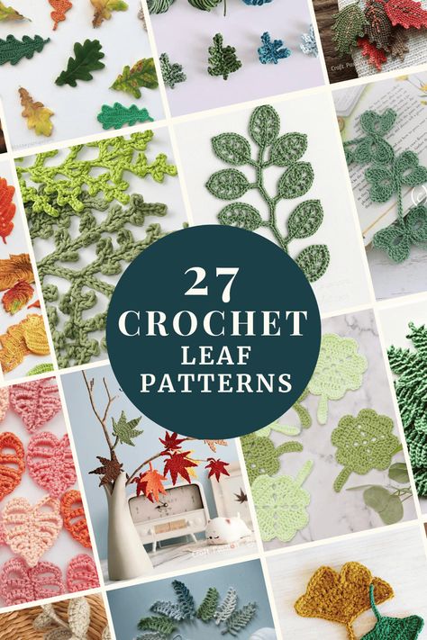 From springtime foliage to autumn fall leaves, come find the best crochet leaf patterns to add to your next crafty project. Crochet Bookmark Tutorial, Crochet Leaf Free Pattern, Crochet Coaster Patterns, Easy Crochet Bookmarks, Crochet Succulent, Crochet Flower Bouquet, Leaf Blanket, Crochet Leaf, Crochet Dreams