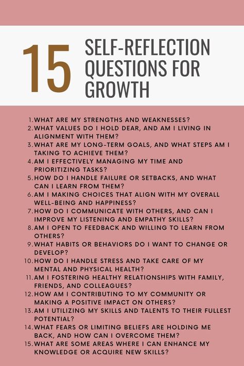 Questions For Self Improvement, Growth Mindset Questions For Adults, Questions For 2024, Self Reflection Questions Relationships, Self Reflection Question, Question For Self Improvement, Questions For Personal Growth, Learning Yourself Questions, Self Love Reflection Questions