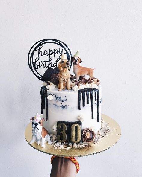 Dog Lover Birthday Cake, Birthday Cake For Dog Lovers, Dog Lover Cake Design, Birthday Cake With Dog Design, Birthday Cake With Dog, Dog Birthday Cake Design, Dog Lover Cake, Dog Lovers Birthday, River Cabin