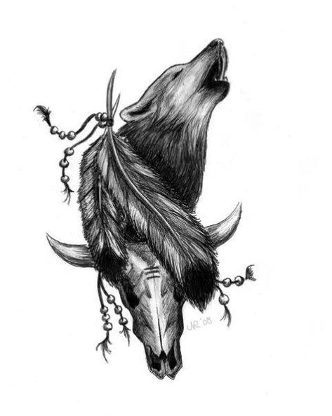 Native American Wolf Tattoo, Howling Wolf Tattoo, Wolf Tattoos For Women, Tattoo Wolf, Wolf Tattoo Sleeve, Native American Wolf, Native American Tattoos, Native Tattoos, Wolf Tattoo Design